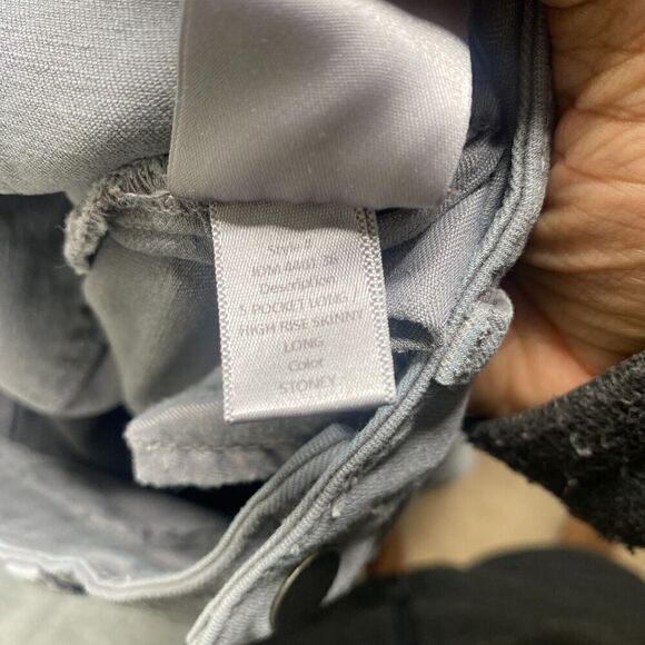 Jarbo Womens High Rise Skinny Long Jeans Size IT 34 Stoney Gray Wash 27x30 MEas - Picture 13 of 13